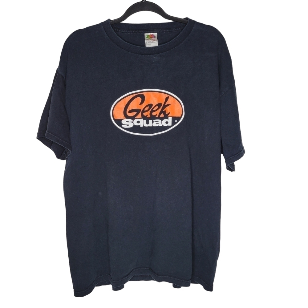 Vintage Y2K Geek Squad Best Buy Computer Repair Electronics T-Shirt in Black